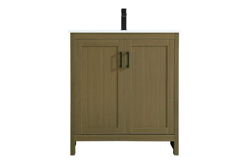 Elegant Lighting VF25130MCB Bathroom Vanity, Chestnut Brown