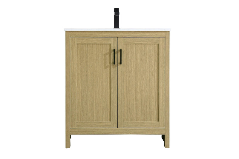 Elegant Lighting VF25130MHB Bathroom Vanity, Honey Brown
