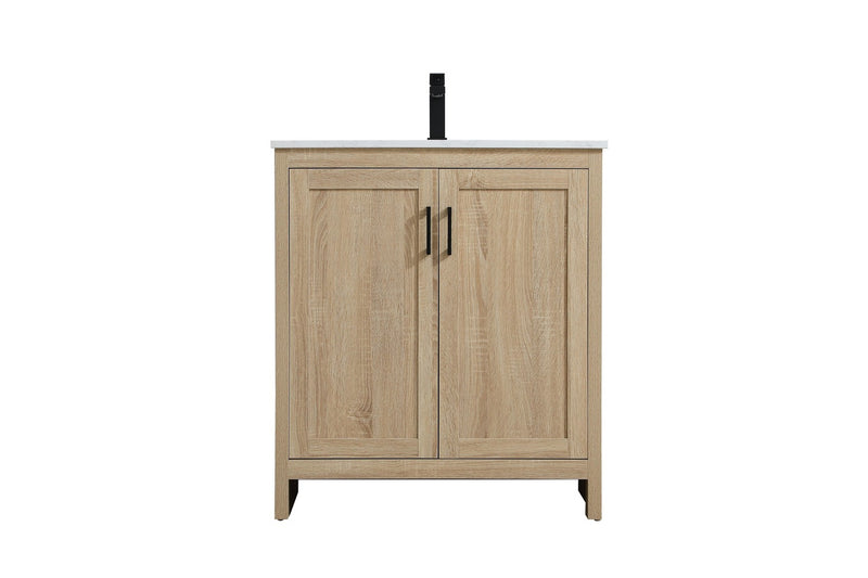Elegant Lighting VF25130MW Bathroom Vanity, Mango Wood