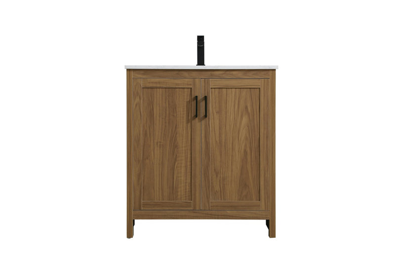 Elegant Lighting VF25130WB Bathroom Vanity, Walnut Brown
