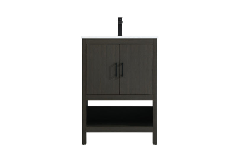 Elegant Lighting VF25224MMB Bathroom Vanity, Mocha Brown