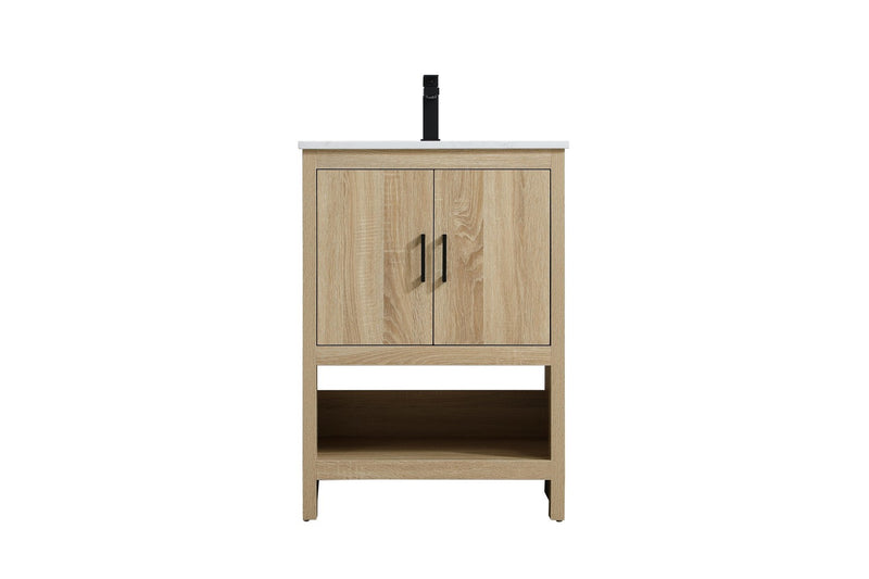 Elegant Lighting VF25224MW Bathroom Vanity, Mango Wood