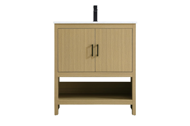 Elegant Lighting VF25230MHB Bathroom Vanity, Honey Brown