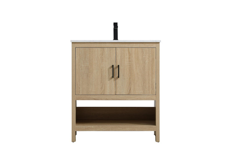 Elegant Lighting VF25230MW Bathroom Vanity, Mango Wood