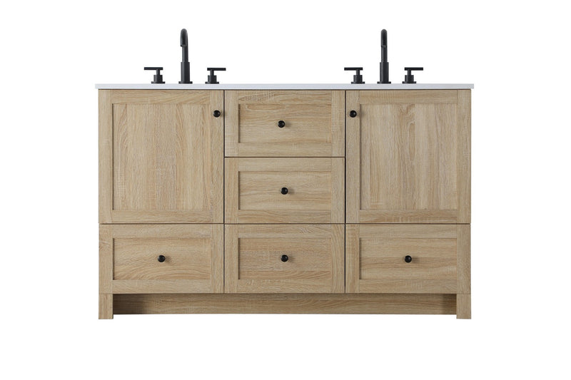 Elegant Lighting VF2854DMW Bathroom Vanity, Mango Wood