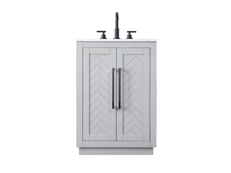 Elegant Lighting VF29024GR Bathroom Vanity, Grey
