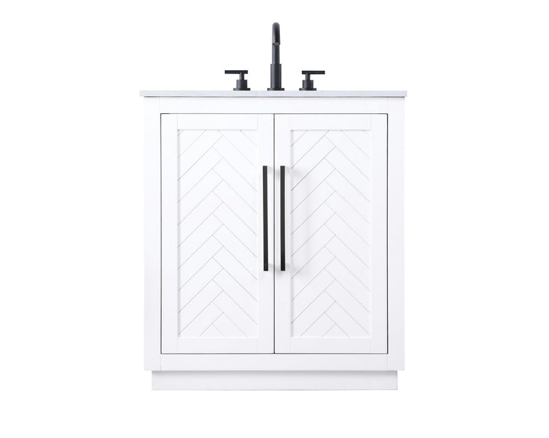 Elegant Lighting VF29030WH Bathroom Vanity, White