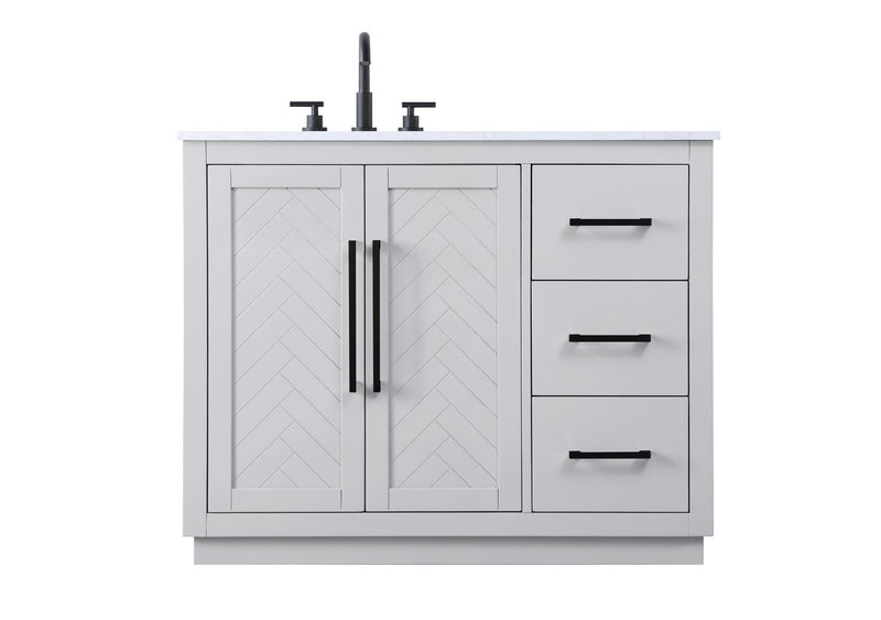 Elegant Lighting VF29042GR Bathroom Vanity, Grey
