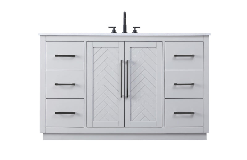 Elegant Lighting VF29054GR Bathroom Vanity, Grey