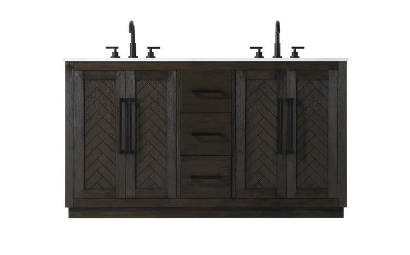 Elegant Lighting VF29060DCO Bathroom Vanity, Chocolate Oak