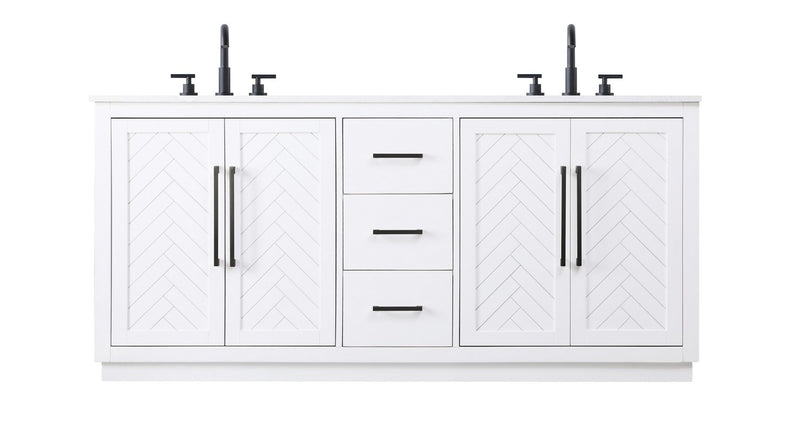 Elegant Lighting VF29072DWH Bathroom Vanity, White