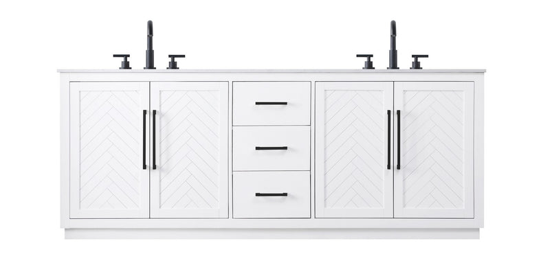Elegant Lighting VF29084DWH Bathroom Vanity, White