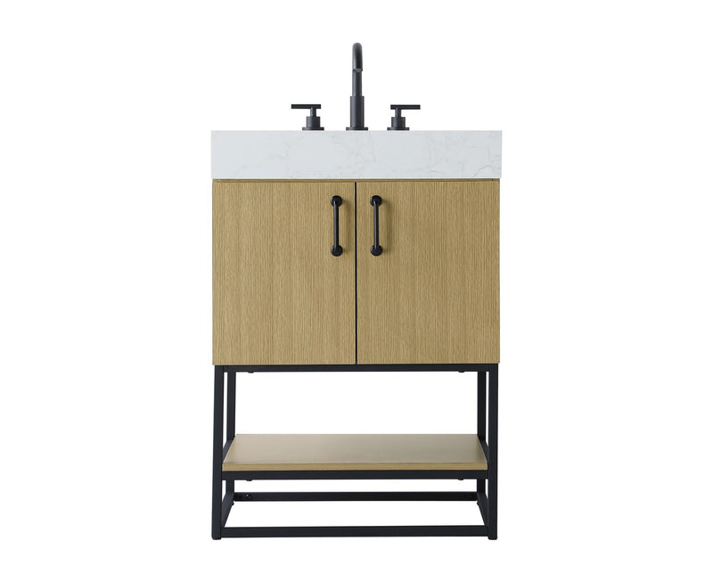 Elegant Lighting VF29224MHB Bathroom Vanity, Honey Brown