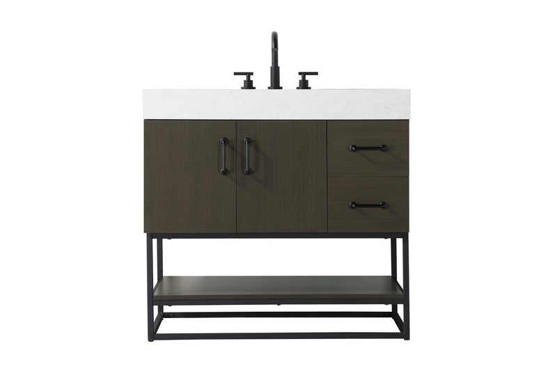 Elegant Lighting VF29236MMB Bathroom Vanity, Mocha Brown