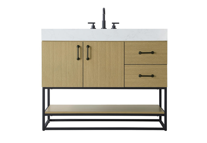 Elegant Lighting VF29242MHB Bathroom Vanity, Honey Brown