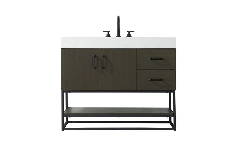Elegant Lighting VF29242MMB Bathroom Vanity, Mocha Brown