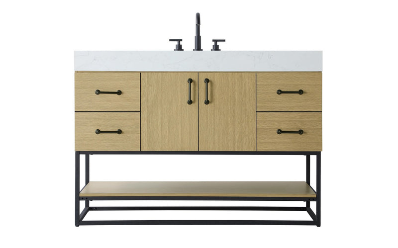 Elegant Lighting VF29248MHB Bathroom Vanity, Honey Brown