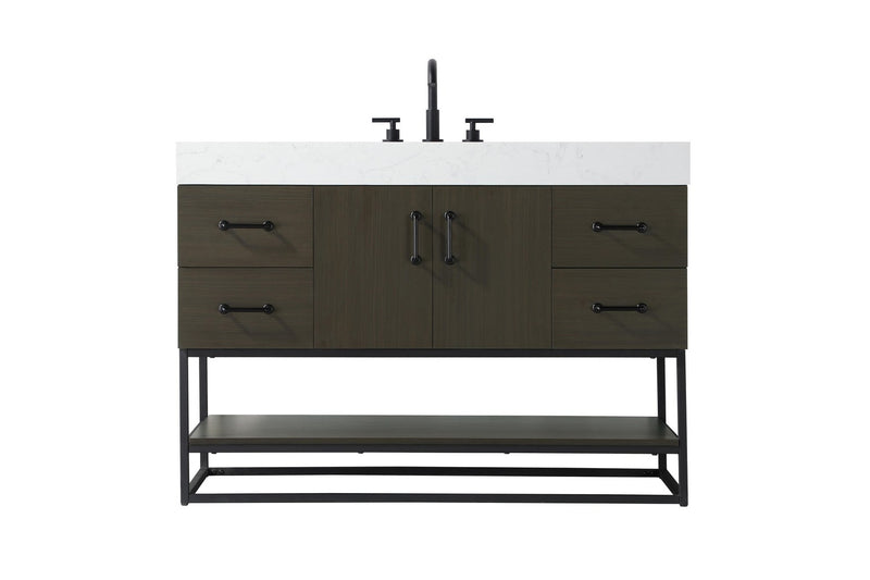 Elegant Lighting VF29248MMB Bathroom Vanity, Mocha Brown