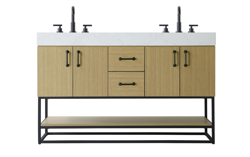 Elegant Lighting VF29254DMHB Bathroom Vanity, Honey Brown