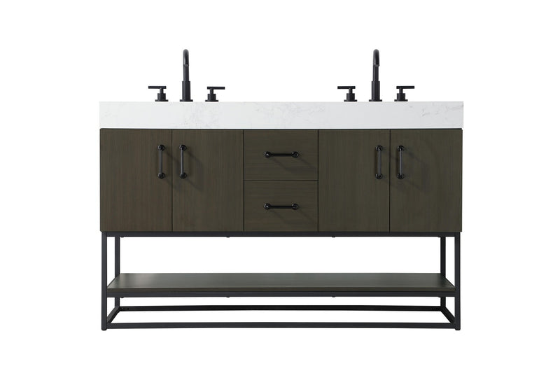 Elegant Lighting VF29254DMMB Bathroom Vanity, Mocha Brown
