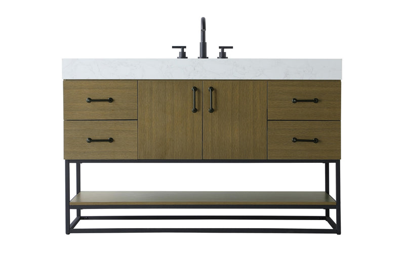 Elegant Lighting VF29254MCB Bathroom Vanity, Chestnut Brown