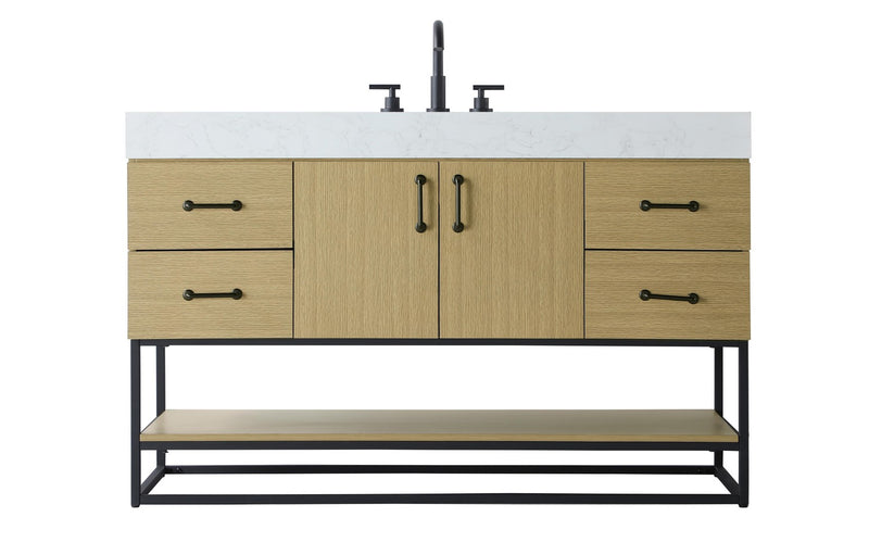 Elegant Lighting VF29254MHB Bathroom Vanity, Honey Brown