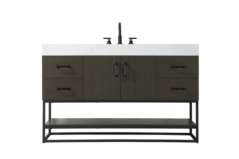 Elegant Lighting VF29254MMB Bathroom Vanity, Mocha Brown