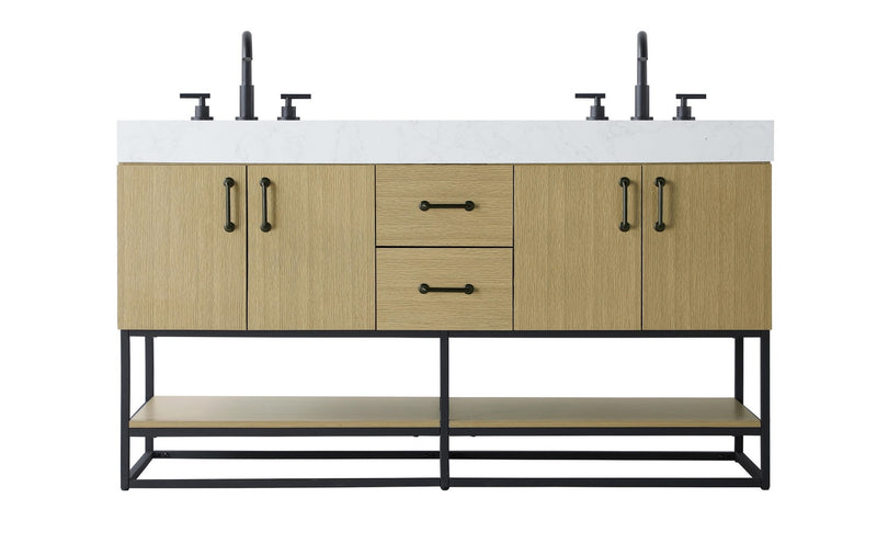 Elegant Lighting VF29260DMHB Bathroom Vanity, Honey Brown