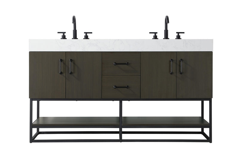Elegant Lighting VF29260DMMB Bathroom Vanity, Mocha Brown