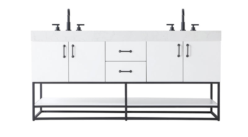 Elegant Lighting VF29272DWH Bathroom Vanity, White