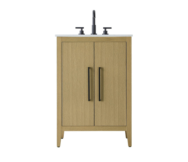 Elegant Lighting VF29324MHB Bathroom Vanity, Honey Brown