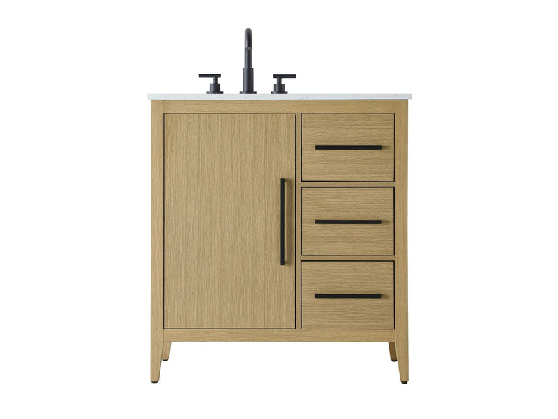 Elegant Lighting VF29332MHB Bathroom Vanity, Honey Brown