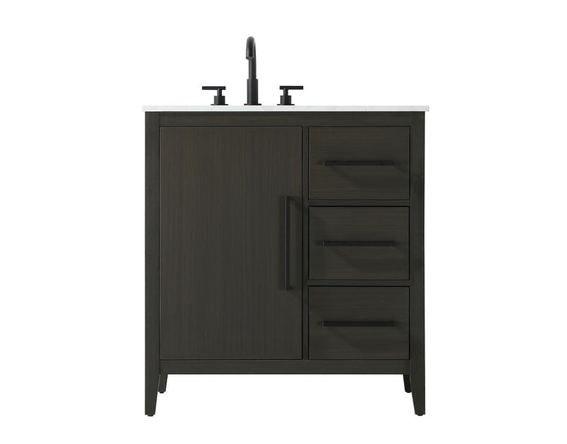 Elegant Lighting VF29332MMB Bathroom Vanity, Mocha Brown