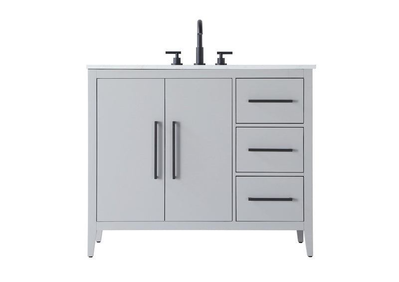 Elegant Lighting VF29342GR Bathroom Vanity, Grey