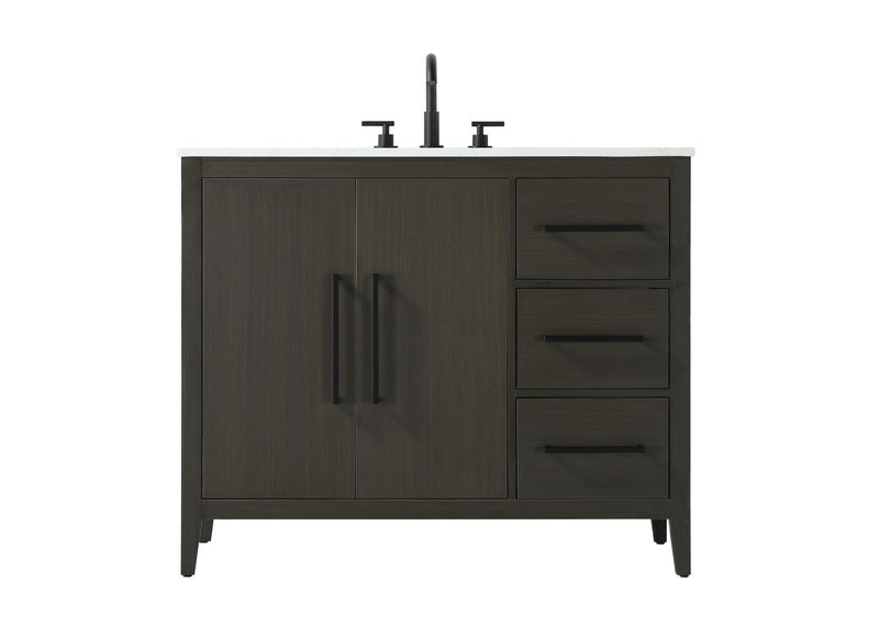 Elegant Lighting VF29342MMB Bathroom Vanity, Mocha Brown