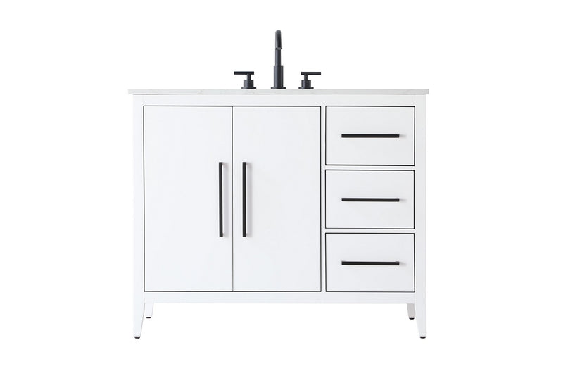 Elegant Lighting VF29342WH Bathroom Vanity, White