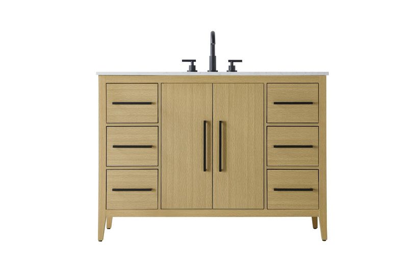 Elegant Lighting VF29348MHB Bathroom Vanity, Honey Brown