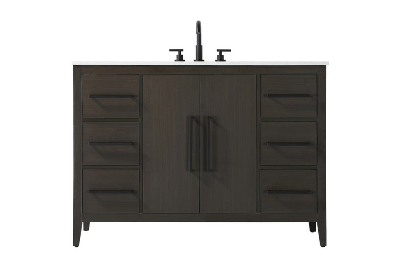 Elegant Lighting VF29348MMB Bathroom Vanity, Mocha Brown