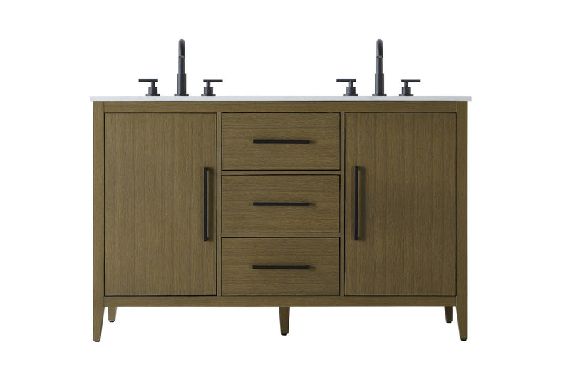 Elegant Lighting VF29354DMCB Bathroom Vanity, Chestnut Brown