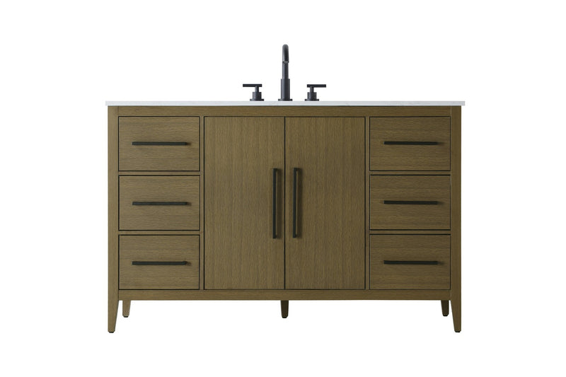 Elegant Lighting VF29354MCB Bathroom Vanity, Chestnut Brown