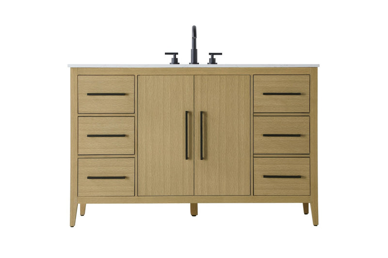 Elegant Lighting VF29354MHB Bathroom Vanity, Honey Brown