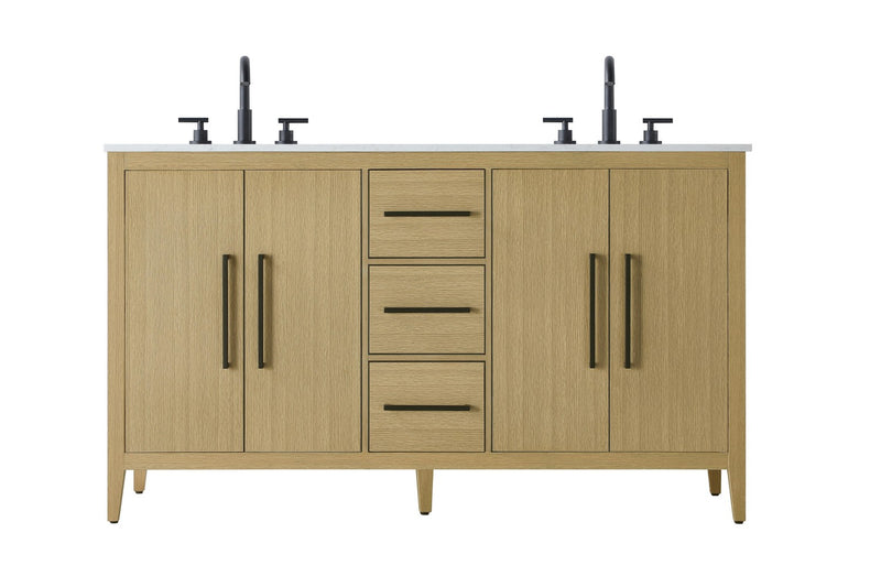 Elegant Lighting VF29360DMHB Bathroom Vanity, Honey Brown
