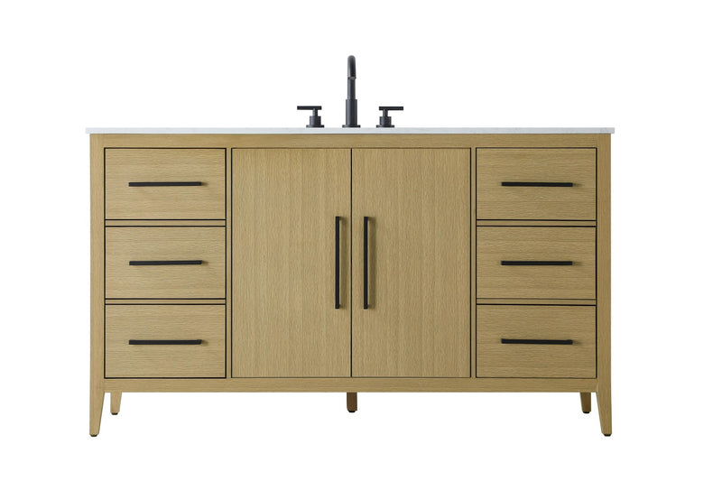 Elegant Lighting VF29360MHB Bathroom Vanity, Honey Brown