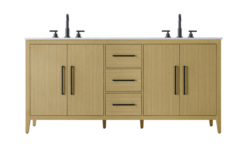 Elegant Lighting VF29372DMHB Bathroom Vanity, Honey Brown