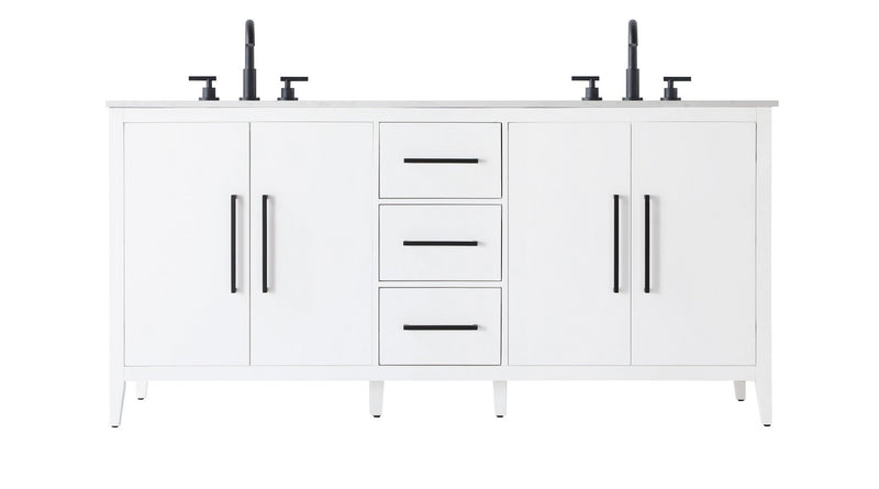 Elegant Lighting VF29372DWH Bathroom Vanity, White