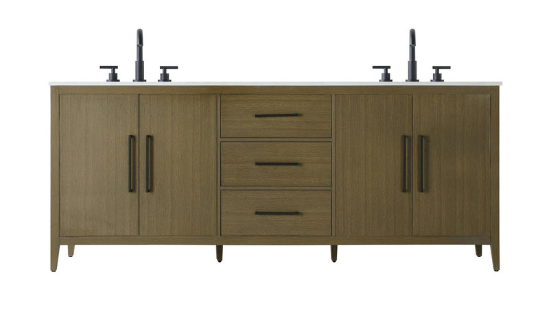Elegant Lighting VF29384DMCB Bathroom Vanity, Chestnut Brown