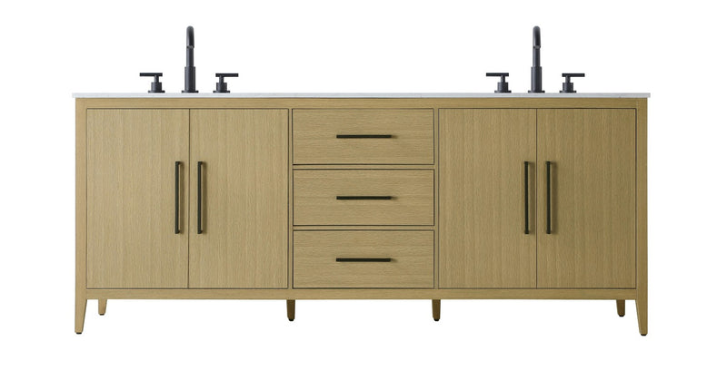 Elegant Lighting VF29384DMHB Bathroom Vanity, Honey Brown