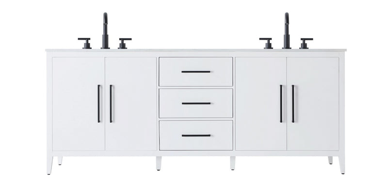 Elegant Lighting VF29384DWH Bathroom Vanity, White