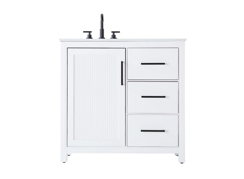 Elegant Lighting VF29536WH Bathroom Vanity, White