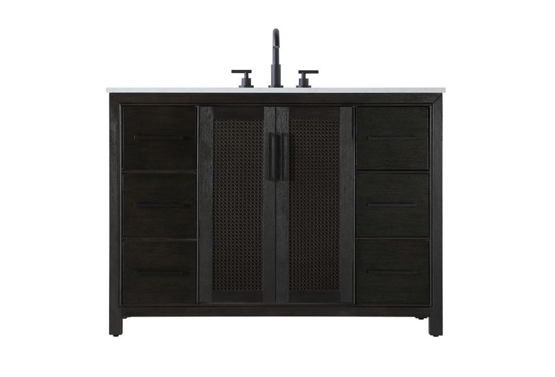 Elegant Lighting VF29548CO Bathroom Vanity, Chocolate Oak